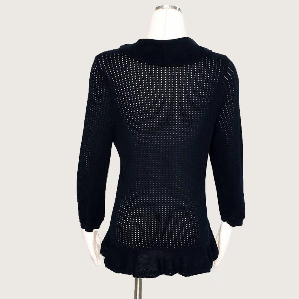 Chaps Mesh Cardigan - Picture 3 of 4